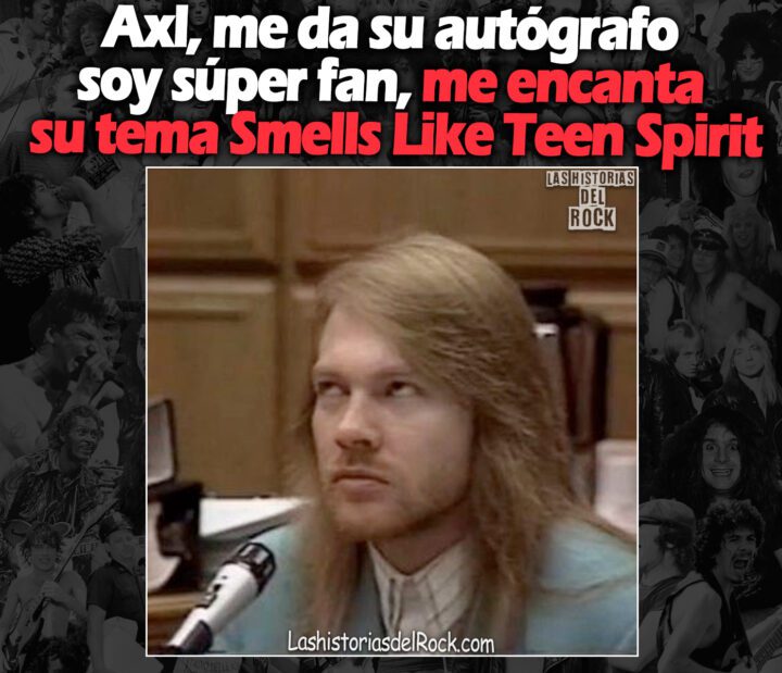 Axl me da un autografo