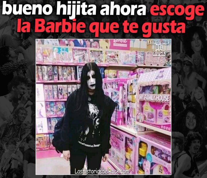 bueno hijita ahora escoge la Barbie que te gusta