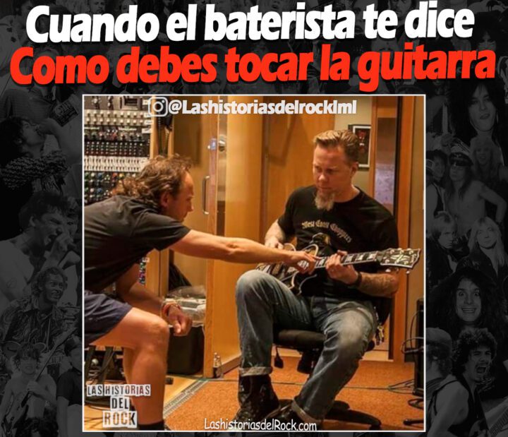 cuando el baterista te dice como tocar la guitarra