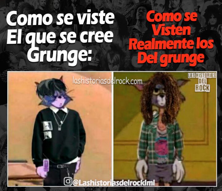 como se visten realmente los del grunge