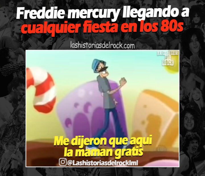 llegando a cualquier fiesta en los 80s