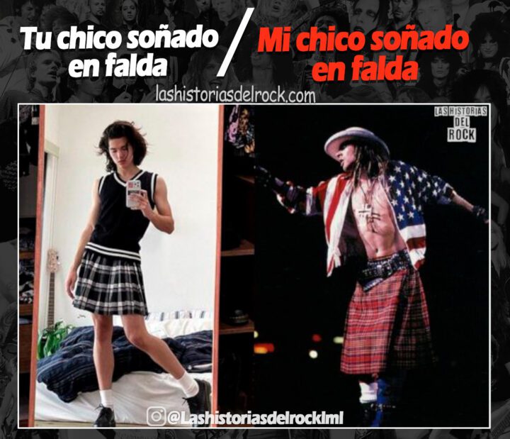 mi chico sonado en falda