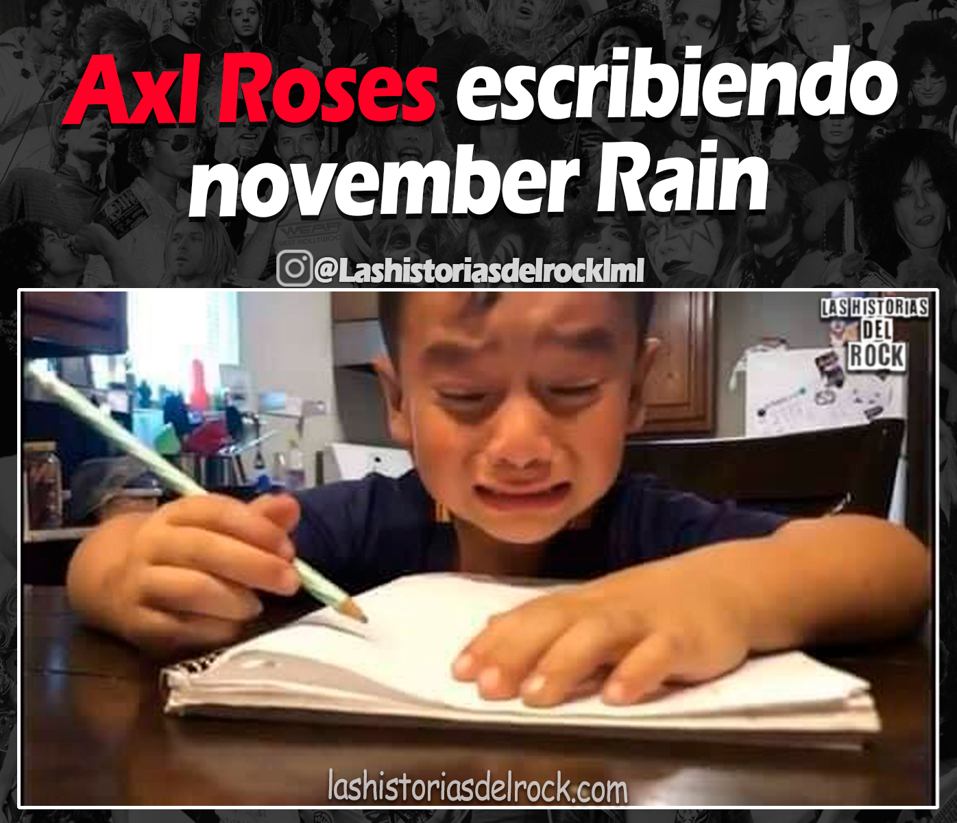 axl roses escribiendo