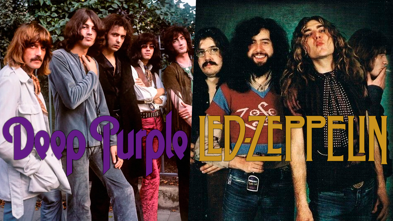 Deep Purple y Led Zeppelin portada