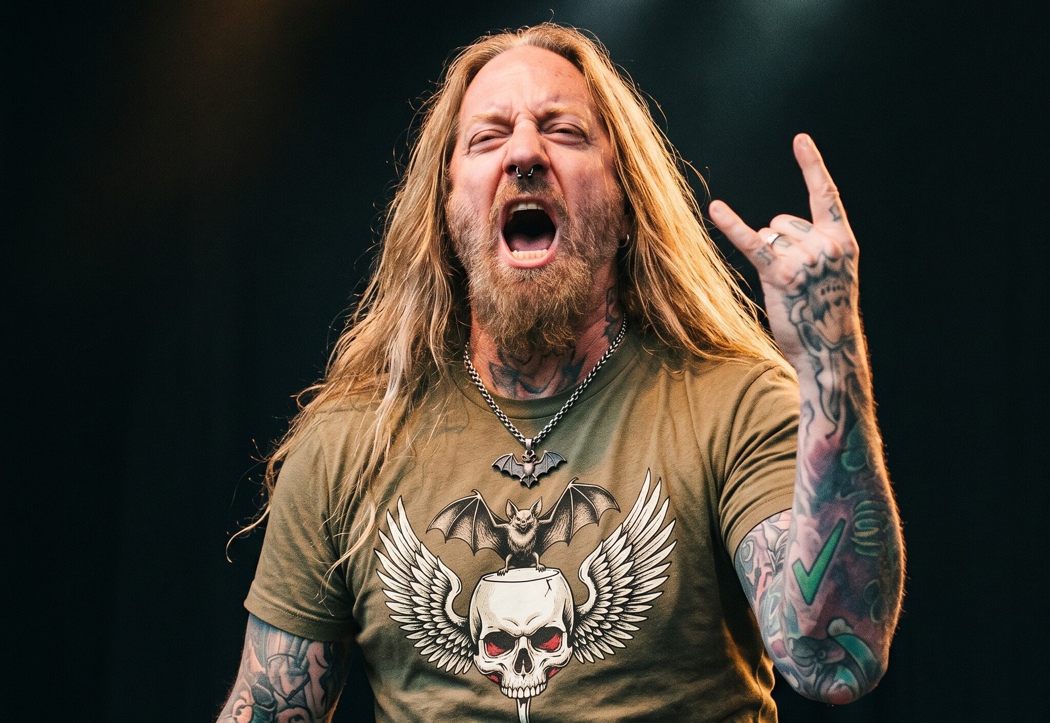 "Dez Fafara vocalista de DevilDriver en vivo desmiente tumor cerebral".