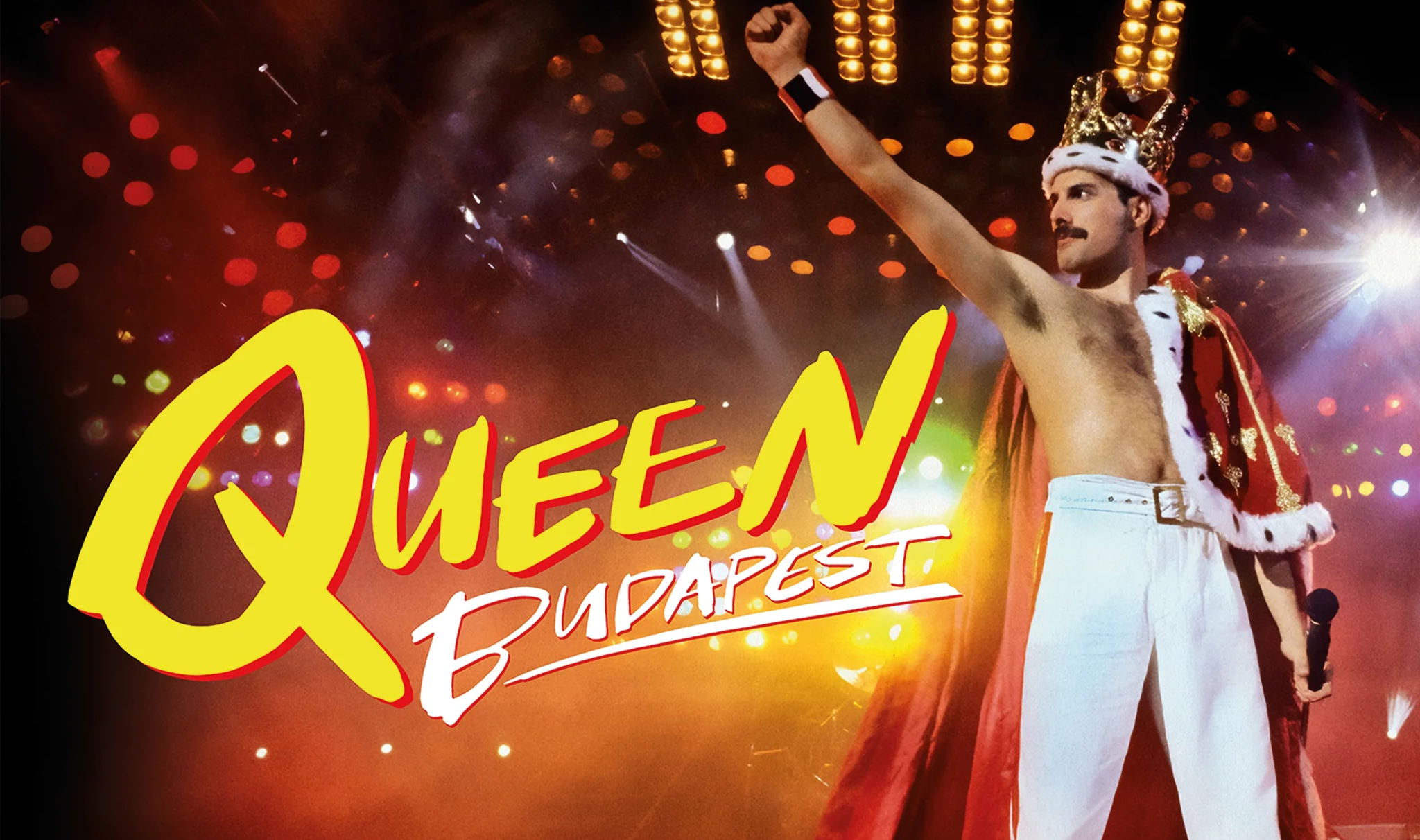 "Freddie Mercury en el concierto de Queen en Budapest 1986 restaurado en 4K".