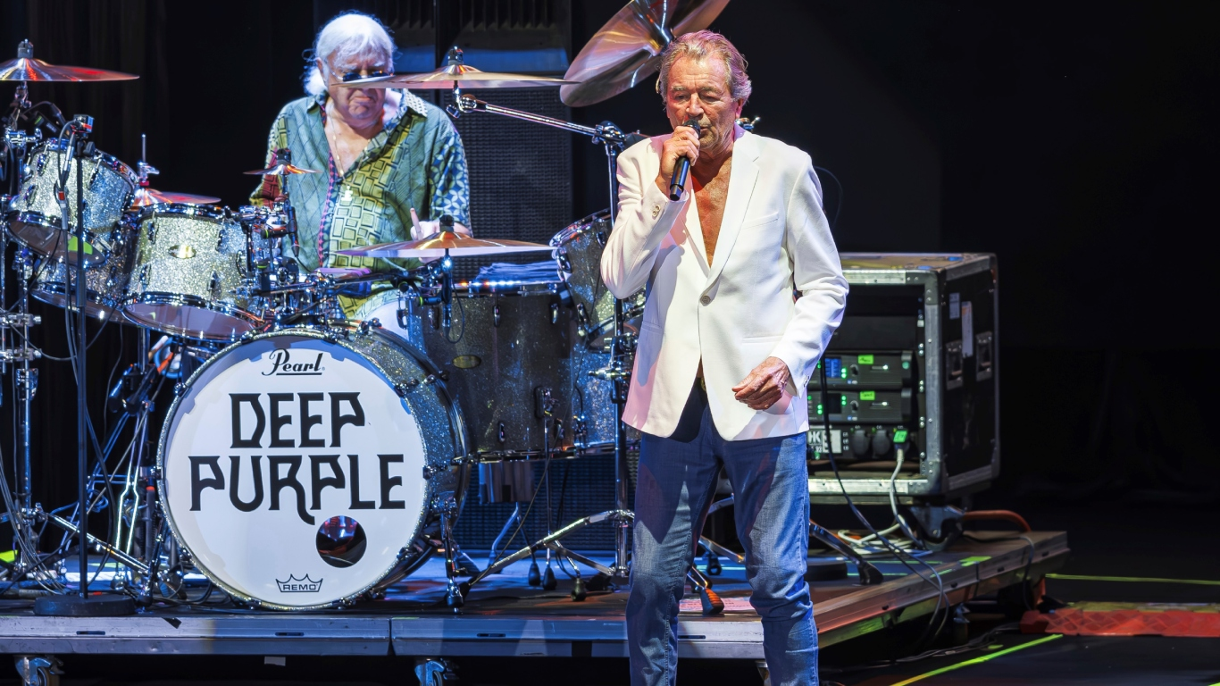 Deep Purple en vivo durante su gira mundial 2026 con Ian Gillan en la voz