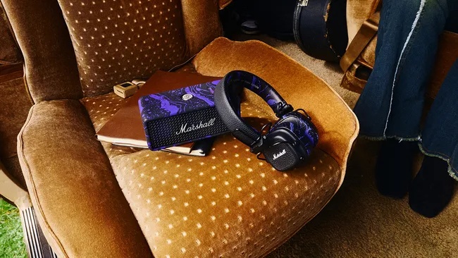 Línea de productos Marshall edición limitada 60 aniversario Jimi Hendrix Purple Haze