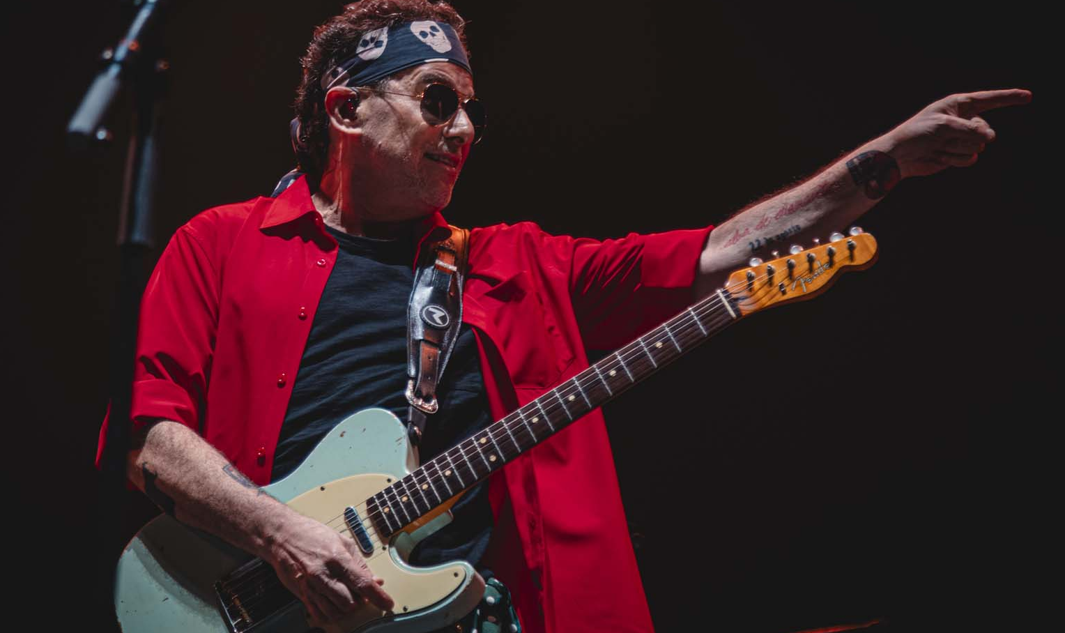 Andrés Calamaro cantando en vivo en concierto a sus 65 años