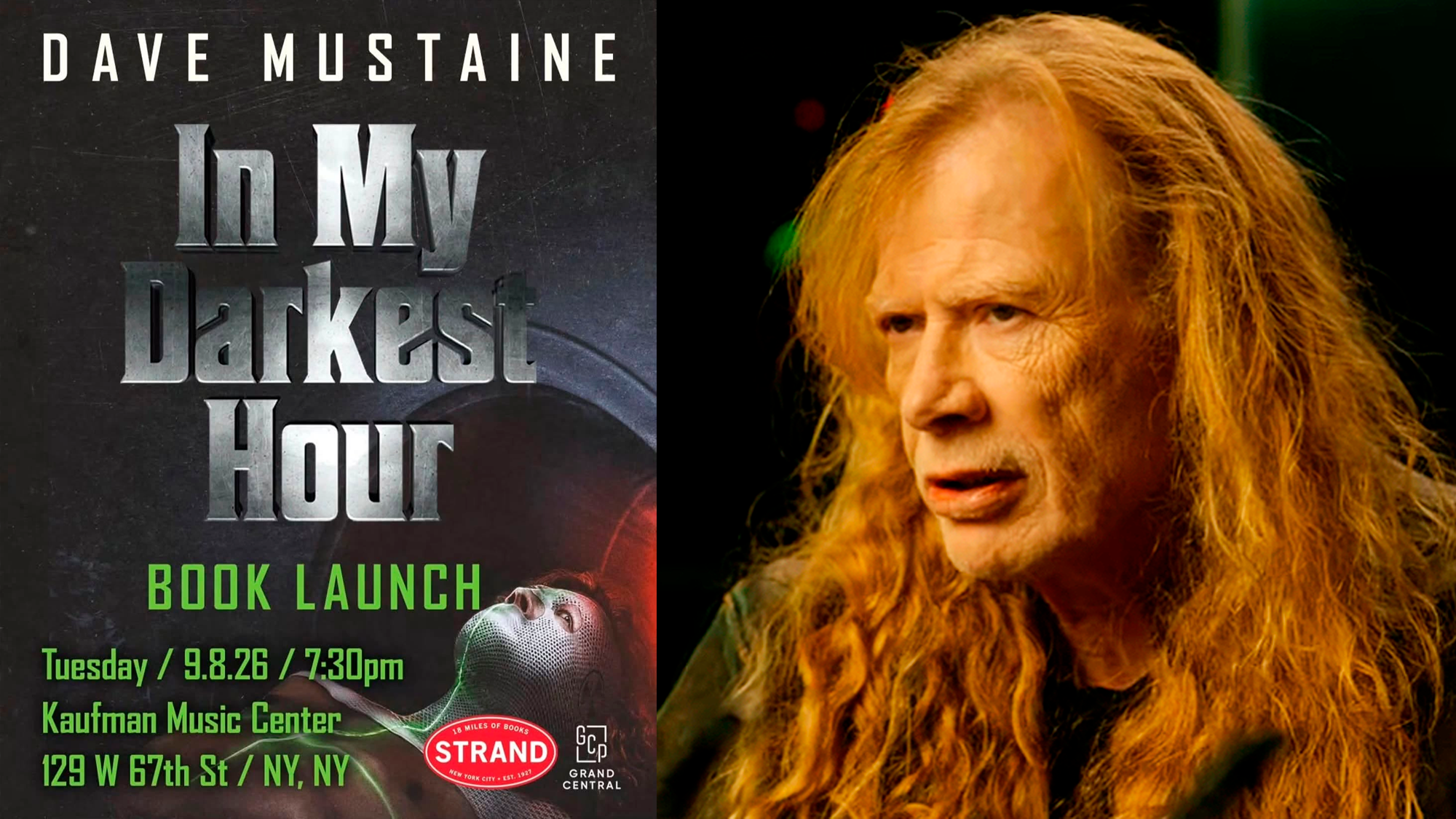 Dave Mustaine anuncia 'In My Darkest Hour': El libro donde confiesa su brutal batalla contra el cáncer y la creación de Megadeth 9 Dave Mustaine líder de Megadeth en el escenario