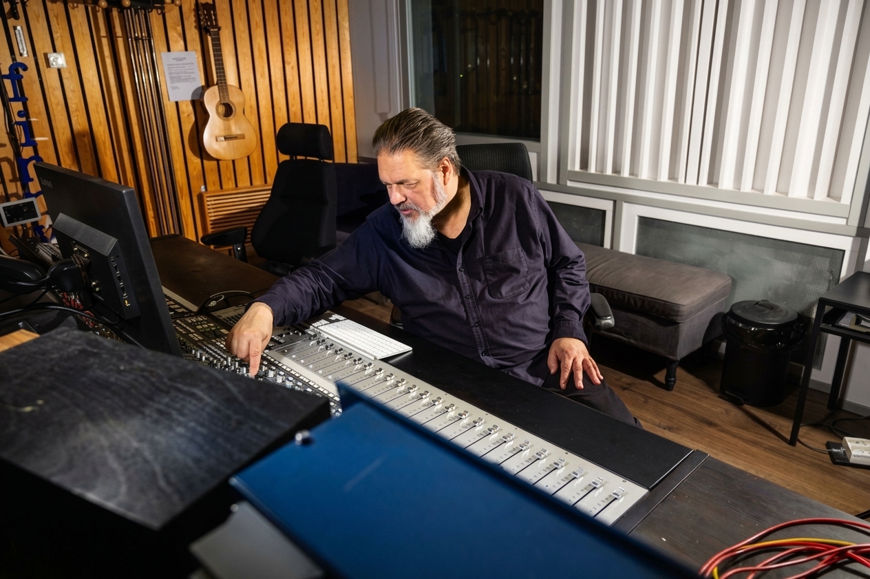 Mikko Karmila productor e ingeniero de sonido del metal finlandés en Finnvox Studios